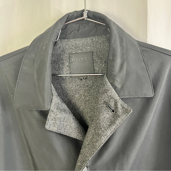 RADLEY BLACK COAT MEN WOOL  LINING POLYESTER SHELL MEN SIZE 38 - Picture 6 of 15